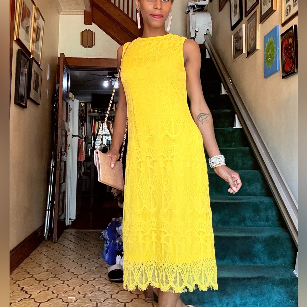 Shoshanna Sunshine Lace Dress